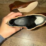 Lands' End Lands’ End Scalloped Edge Brown Leather Ankle Boots Photo 13