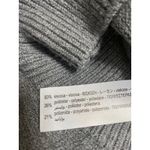 ZARA Women's Gray Zip Up Long Sleeve Hooded Hoodie Crop Sweatshirt Sweater Top S Photo 3