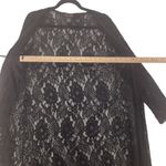 Vintage 90s Lace Cardigan Medium Witchy Girl Goth Gothic Dark Fairy Grunge Edgy Black Photo 9