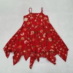 Taylor & Sage Red Orange Floral Spaghetti Strap Summer Mini Sundress Women’s M Photo 9