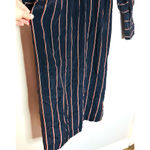 ALC Frank ALC Women's Black Nico Surplice Long Sleeve Striped Silk Midi Dress Size 2 Photo 14