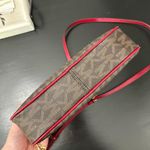Michael kors Signature jet set east west brown monogram wine red crossbody bag Photo 9