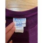 Champion embroidered purple crewneck size xs Photo 3