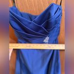 Alfred Angelo  Blue Satin Cocktail dress size 8 Photo 8