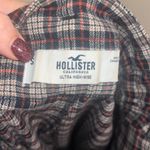 Hollister ✨ High Rise Tapered Paperbag Plaid Sz Small Pants - Brown✨ Photo 6