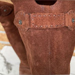 Frye  Womens SHIRLEY OVER THE KNEE Brown Oiled boots 10 B Photo 6