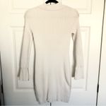 Open Edit  White Long Sleeve Sweater Dress Size S Photo 7