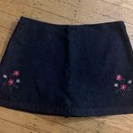BlueAsphalt Embroidered Denim Skort (Skirt+Short) Photo 0