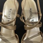 White House | Black Market  metallic gold heels Photo 2