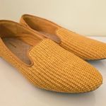 Birdies The Starling Flats Raffia Straw Woven Loafers Yellow Women's Size 7 Photo 1