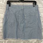 Madewell  Stretch Straight gingham denim skirt Photo 3