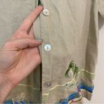 Jane Ashley  Vintage Linen Beach Embroidered Button Up size Medium Photo 4