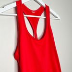 New Balance Women’s Racerback Cut Out Back Detail Tank Top Red Size Small Photo 2