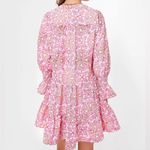 Tuckernuck Pink and Orange Block Print Kenzo Dress Large cotton NEW Photo 5