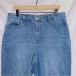 Crown & Ivy Medium Wash Denim High Rise Straight Leg Balloon Fit Jean size 14 Photo 1
