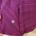 Lululemon  Kanto catch me purple and black striped long sleeve with square neck Photo 1