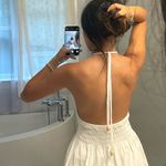 Backless white mini boutique beach dress Photo 1