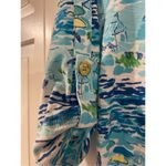 Lilly Pulitzer high tide boatneck 3/4 sleeve dress beach umbrella print Photo 4