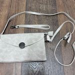 Joy Susan crossbody Purse Off White Vintage like 80s style Vanessa Suede like Gray Photo 0
