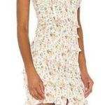 V. Chapman X REVOLVE Drew Mini Dress Smocked Womens Size 2 Floral White Photo 1