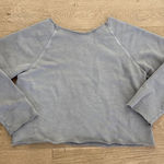 Joah Brown  Sweatshirt Raw Hems Size M/L Brownish Gray Photo 0