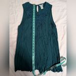 Sundance  Turquoise High Neck Sleeveless Top  Small Photo 3