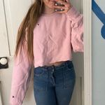 Champion pink cropped crewneck Photo 0