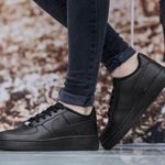 Nike New  Air Force 1 ‘07 Triple Black Photo 0