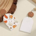 Coffee Cup Cake Maple Leaf Pattern
Dangle Earrings Elegant Party Style earrings White Photo 2