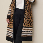 Torrid Plus 5X Cardigan Sweater Vegan Cashmere Duster Long Animal Print Soft Photo 0