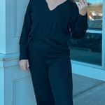 Silk And Salt Black knit Two piece Set  Photo 2