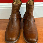 Frye Womens Brown Phillip Harness 76870 Leather Round Toe Zip Boots Size 8B Photo 0