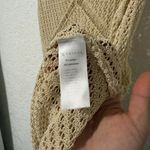 Amiani Swim Crochet/Knit Cover Up Beige Tan Size M Photo 4