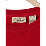 Classic Elements VTG  Red Joy Embellished Crewneck Sweatshirt Women's SZ M Cotton Photo 3