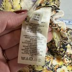 Free People We The Free Cool Meadow Floral Smocked Boho Top XS Cotton Yellow EU Photo 4