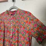 J.Crew Short-sleeve Mini Shirtdress Liberty Meadow Song Print Sz Md Maximalist Photo 5