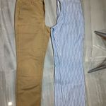 J.Crew Tan and Blue Striped Chinos Photo 13