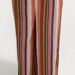 Nordstrom NWT High Rise Wide Leg Pants Small Multicolor Striped Photo 0