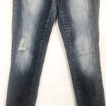 Zanadi 7 Embroidered Low Rise Dark Wash Jeans Size 7 Blue Photo 4