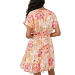 Free People  | Freddy Tie Floral Mini Dress in Fruit Punch V Neck Size Medium NWT Photo 5