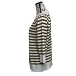 Loft Striped Sweater Tunic Nautical Preppy Women’s Size L Coastal Beach Boho Photo 3