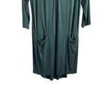 Dolan Women Dress MP Green Left Coast Shift Mini Slinky Stretch Effortless Easy Size M Photo 3