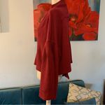 We The Free  people bunny bell sleeve Waffle Knit thermal top Burgundy L Large Photo 2