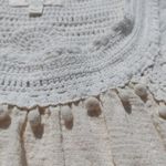Adiva Size Extra Small XS Light Cream White Crochet Boho Retro Festival Texture Photo 5