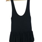 Torn By Ronny Kobo  Black Tiered Scoop Neck Mini Dress M Photo 1
