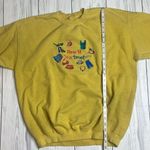 90s Vintage Embroidered Shop still You Drop Sweatshirt Yellow Large Yellow Photo 3