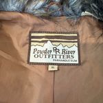 Powder River Outfitters Vest Womens XL Brown Faux Leather/Fur Belted Photo 12