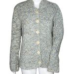 Alps Sweater Womens Medium Gray Button Front Cardigan Alpaca Blend Warm Cozy Photo 0