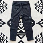 Joie  Okana B Cropped Cargo Skinny Ankle Pant in Caviar Black Size 29 Photo 10