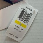 Splendid  Floral Flurry Tie-Front Bikini Bottom High Leg Pant Sz M NWT Blue Pink Photo 15